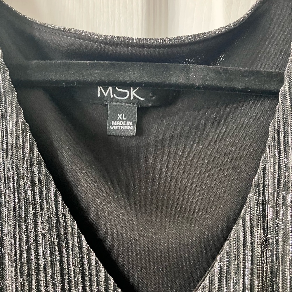 MSK Metallic Black Top